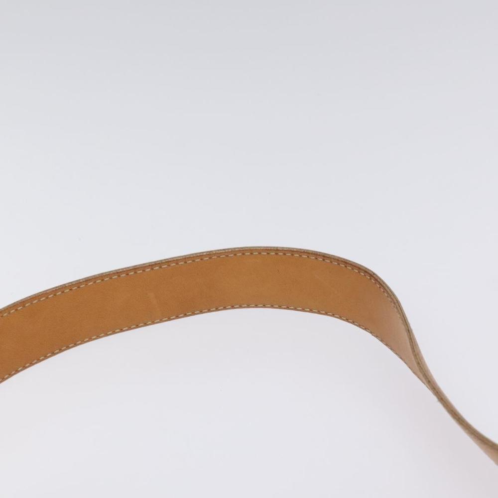 CELINE C Macadam Canvas Shoulder Bag Suede Leather Beige Brown gold Auth hk2165 - Picture 14 of 16